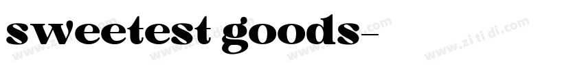sweetest goods字体转换